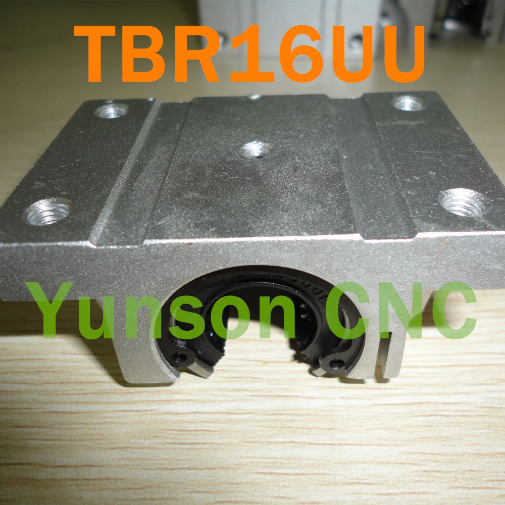 4pc /lot TBR16UU Linear Ball Bearing Slide Unit Open for linear shaft/rod 16mm diameter CNC Router milling engraver parts | Инструменты