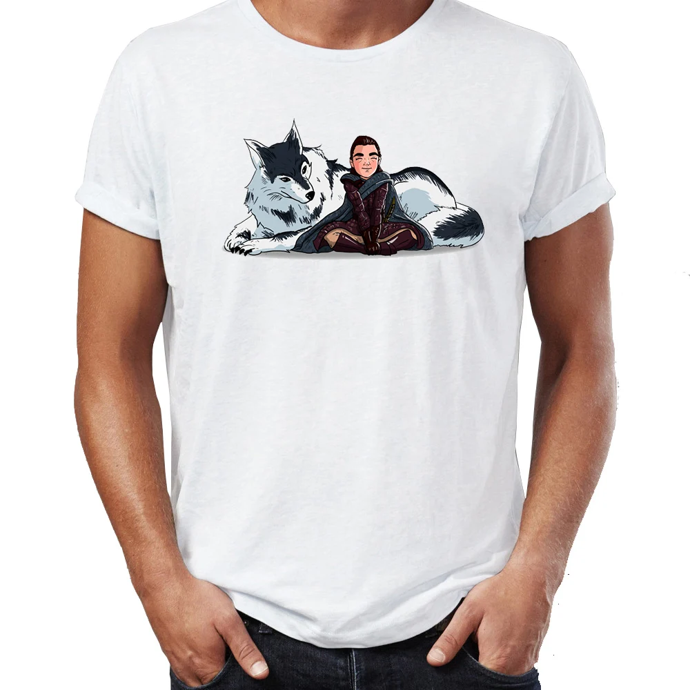 new Men short sleeve t-shirt Arya and Nymeria the Direwolf Awesome Game of Thrones Artsy t shirt tees tops harajuku streetwear
new Men short sleeve t-shirt Arya and Nymeria the Direwolf Awesome Game of Thrones Artsy t shirt tees tops harajuku streetwear