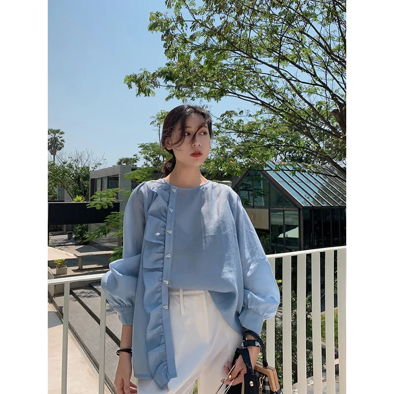 immortal jacket, blue shirt, women's loose spring dress, new Korean version of the design of small crowd shirt trend
immortal jacket, blue shirt, women's loose spring dress, new Korean version of the design of small crowd shirt trend