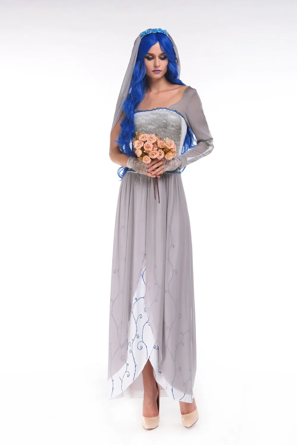 new europe and the united states halloween bride of chucky costume cosplay white ghost long dress - Chucky Halloween Costume For Women new europe and the united states halloween bride of chucky costume cosplay white ghost long dress - Chucky Halloween Costume For Women