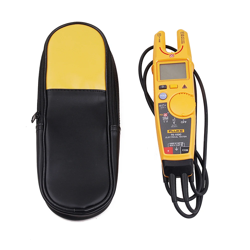 Fluke T6-1000 Clamp Continuity Current Electrical Tester Clamp MeterField Sense With Soft Holster Bag
Fluke T6-1000 Clamp Continuity Current Electrical Tester Clamp MeterField Sense With Soft Holster Bag
