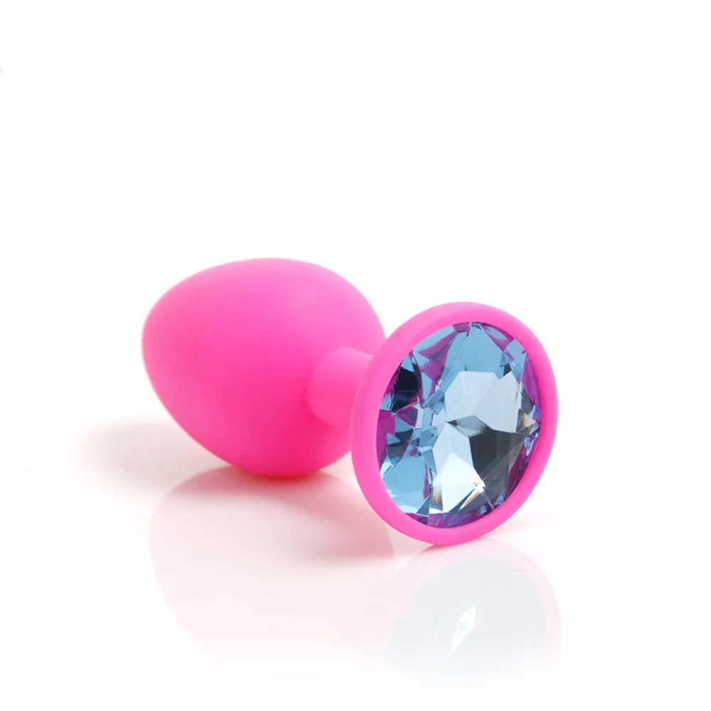 3PCS silicone anal plug Random color butt plug suppository gem stimulation Anal Toys Sex Toys Products For Adults sex shop