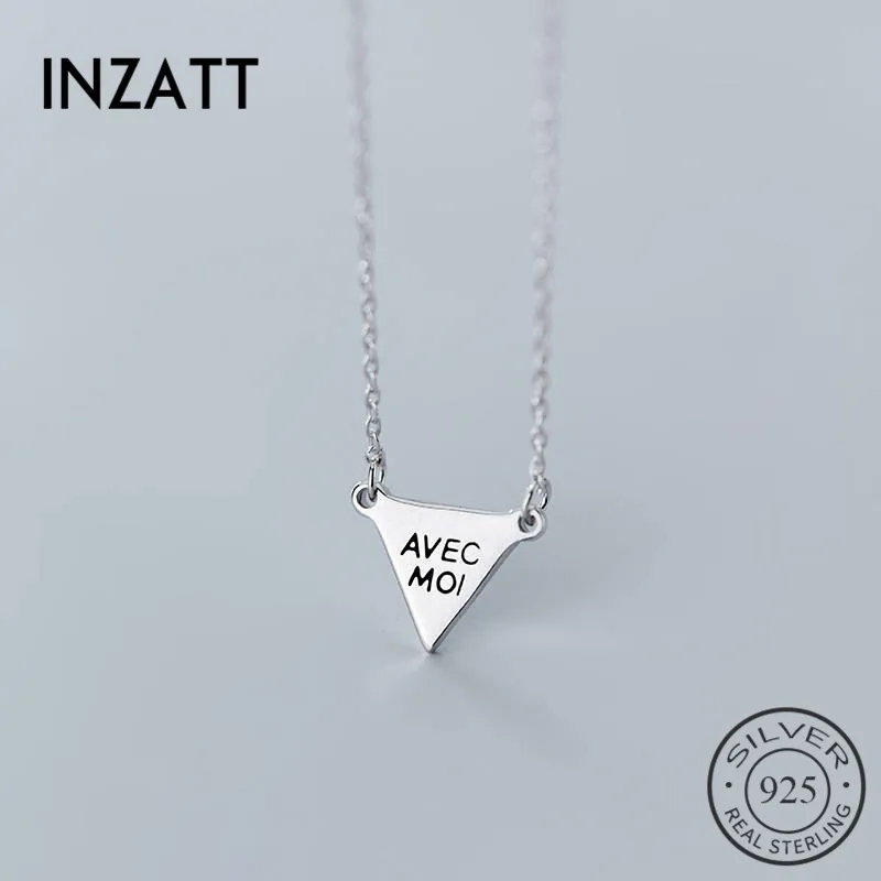 INZATT Real 925 Sterling Silver Minimalist Geometric Triangle Pendant Necklace For Fashion Women Party Trendy Fine Jewelry 2019
INZATT Real 925 Sterling Silver Minimalist Geometric Triangle Pendant Necklace For Fashion Women Party Trendy Fine Jewelry 2019