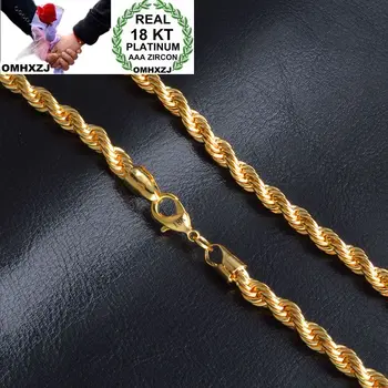 OMHXZJ Wholesale Personality Fashion OL Woman Girl Party Wedding Gift Gold 6MM Rope Chain 18KT Gold Chain Necklace NC157
OMHXZJ Wholesale Personality Fashion OL Woman Girl Party Wedding Gift Gold 6MM Rope Chain 18KT Gold Chain Necklace NC157
