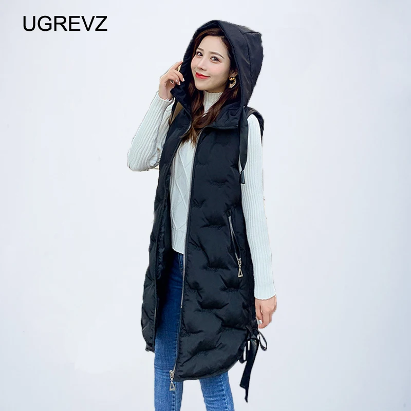 UGREVZ 2018 2019 winter Long Vest Women Parka Hoody Plus Size Down Coat Zipper Pocket Thick Warm Padded Casual Outfit
UGREVZ 2018 2019 winter Long Vest Women Parka Hoody Plus Size Down Coat Zipper Pocket Thick Warm Padded Casual Outfit