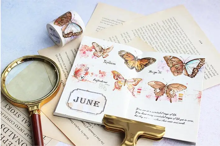 MIRUI 40mm*7m Creative Butterfly specimen notes Washi Tape DIY Scrapbooking Sticker Label Masking Tape School Office Supply
MIRUI 40mm*7m Creative Butterfly specimen notes Washi Tape DIY Scrapbooking Sticker Label Masking Tape School Office Supply