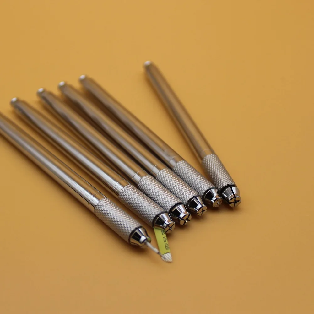 10Pcs Mini Two Used Manual Microblading Pen Sliver Permanent Makeup Eyebrow Pen Tattoo Machines For 3D Eyebrow Lip Embroidery
10Pcs Mini Two Used Manual Microblading Pen Sliver Permanent Makeup Eyebrow Pen Tattoo Machines For 3D Eyebrow Lip Embroidery