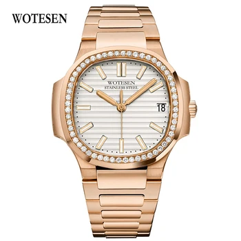 WOTESEN Top Fashion Mens Diamond Quartz Watches Brand Luxury Watches Men Steel Army Military Male Business Watches Waterproof
WOTESEN Top Fashion Mens Diamond Quartz Watches Brand Luxury Watches Men Steel Army Military Male Business Watches Waterproof