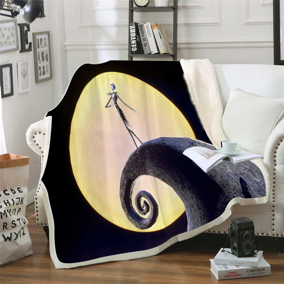 Custom Print The Nightmare Before Christmas Blanket Mat Bedspread Moon Bunnies Soft Fleece Throw Blanket Sofa Bedding Winter
Custom Print The Nightmare Before Christmas Blanket Mat Bedspread Moon Bunnies Soft Fleece Throw Blanket Sofa Bedding Winter