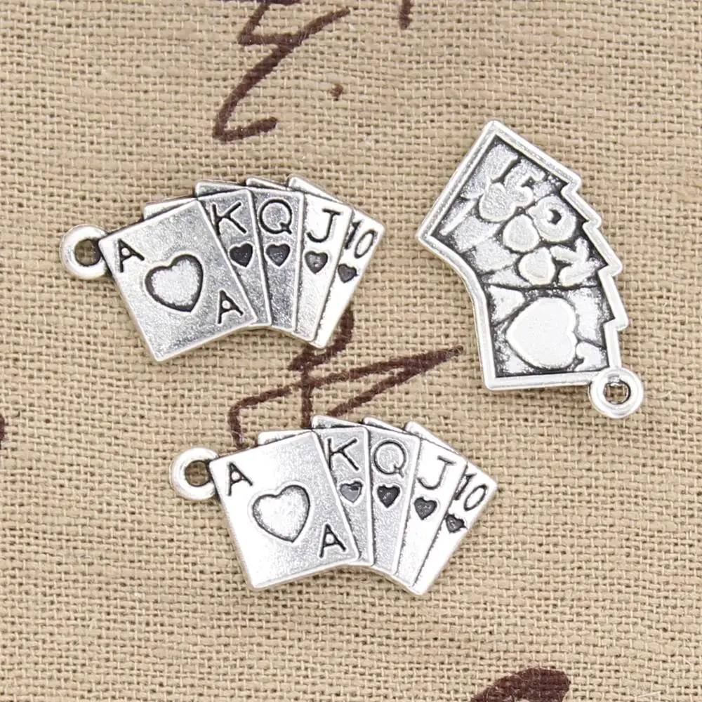 20pcs Charms playing cards poker train seqence 24x13mm Antique Silver Bronze Plated Pendants Making DIY Handmade Tibetan Jewelry
20pcs Charms playing cards poker train seqence 24x13mm Antique Silver Bronze Plated Pendants Making DIY Handmade Tibetan Jewelry