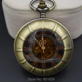Brand New Antique Style Bronze Tone Double Open Case Mens Pocket Watch W/Chain Wholesale Price H280
Brand New Antique Style Bronze Tone Double Open Case Mens Pocket Watch W/Chain Wholesale Price H280