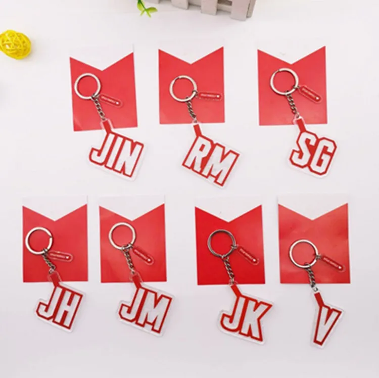 KPOP JUNGKOOK V JIMIN SUGA RM J-HOPE JIN keychain pendant day same key chain bag jewelry around Keylink Keyring Creative Pendant
KPOP JUNGKOOK V JIMIN SUGA RM J-HOPE JIN keychain pendant day same key chain bag jewelry around Keylink Keyring Creative Pendant