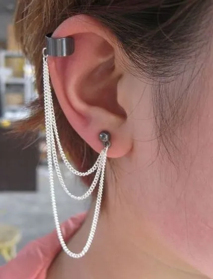 Brincos 2018 SBY0315 Fashion Tatto Punk Personality Hanging Single Black Smile Ear Cuff Earrings Jewelry
Brincos 2018 SBY0315 Fashion Tatto Punk Personality Hanging Single Black Smile Ear Cuff Earrings Jewelry