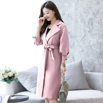 Hchenli Brand 2018 Spring Autumn Women Long Blue Khaki Trench Coat Large Size Outwear With Belt Ruffle Sleeve Outerwears
Hchenli Brand 2018 Spring Autumn Women Long Blue Khaki Trench Coat Large Size Outwear With Belt Ruffle Sleeve Outerwears