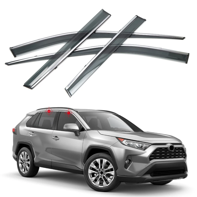 For Toyota RAV4 2019 2020 Window Visor Rain Sun Shield Guard Deflector Trim 4pcs Car Styling Accessories
For Toyota RAV4 2019 2020 Window Visor Rain Sun Shield Guard Deflector Trim 4pcs Car Styling Accessories