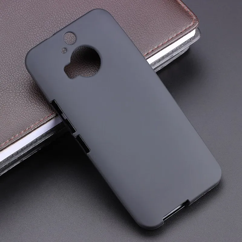 Черный гелевый ТПУ тонкий мягкий Противоскользящий чехол для HTC One M9 Plus +