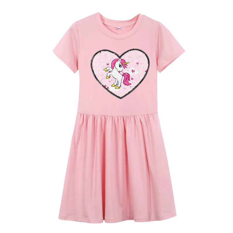Kids Cartoon Unicorn Dress Girls Short Sleeve Princess Dress Kids Dresses for Girls Party Tutu Dress 5-13 Year Old
Kids Cartoon Unicorn Dress Girls Short Sleeve Princess Dress Kids Dresses for Girls Party Tutu Dress 5-13 Year Old