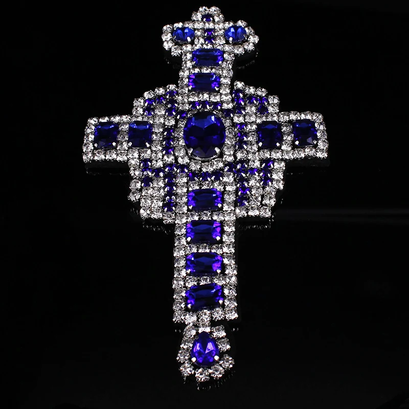 Large Crown cross patch embroidered cloth garment accessories to patch a large cross applique
Large Crown cross patch embroidered cloth garment accessories to patch a large cross applique