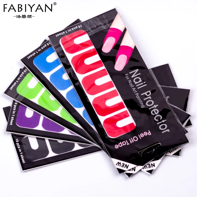 10 Sheets Nail Art Protector Stickers U Tape Peel Off Painting For Polish Anti-Overflow Manicure Tool Random Color
10 Sheets Nail Art Protector Stickers U Tape Peel Off Painting For Polish Anti-Overflow Manicure Tool Random Color