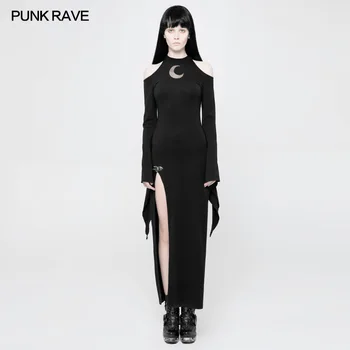 Punk Rave Steampunk Black Women Casual Sexy Dresses Gothic Lolitas Moon Pattern Hollow Out Dress Stage Cosplay Witch Dress
Punk Rave Steampunk Black Women Casual Sexy Dresses Gothic Lolitas Moon Pattern Hollow Out Dress Stage Cosplay Witch Dress
