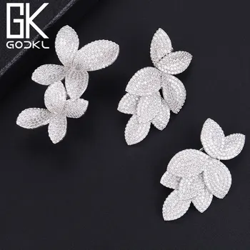 GODKI Famous Trendy Luxury AAA Cubic Zirconia CZ Engagement Earring Ring Sets For Women Wedding Brides DUBAI Jewelry Sets
GODKI Famous Trendy Luxury AAA Cubic Zirconia CZ Engagement Earring Ring Sets For Women Wedding Brides DUBAI Jewelry Sets