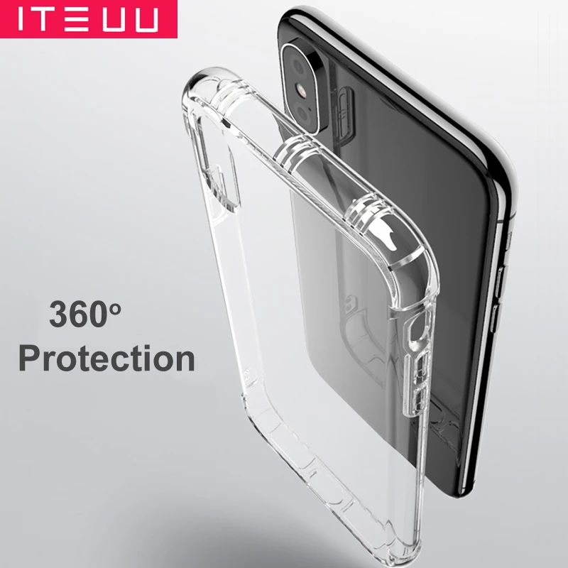 ITEUU Thin Air Cushion TPU Anti-knock Case for iPhone X XS Max XR Cases Flexible Soft Clear Transparent Shockproof Back Cover
ITEUU Thin Air Cushion TPU Anti-knock Case for iPhone X XS Max XR Cases Flexible Soft Clear Transparent Shockproof Back Cover