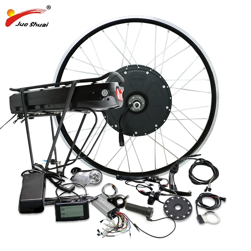 Flash Deal High Speed 48V 1000W Electric Bike Kit with 21ah Lithium Battery Blushless Motor Wheel MTB for 26" 700C Ebike Electronic Kit 2