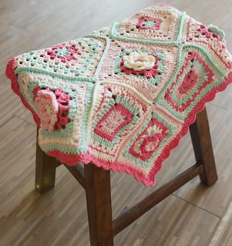 Christmas Decoration Handmade Crochet Blanket Flower Throw Colorful Carpet Home textiles Can Customizable size
Christmas Decoration Handmade Crochet Blanket Flower Throw Colorful Carpet Home textiles Can Customizable size