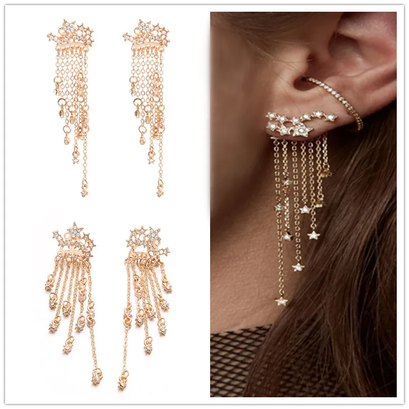 Stud earrings female fashion accessories After shining stars tassel hanging female earrings dropship fashion earrings for women
Stud earrings female fashion accessories After shining stars tassel hanging female earrings dropship fashion earrings for women
