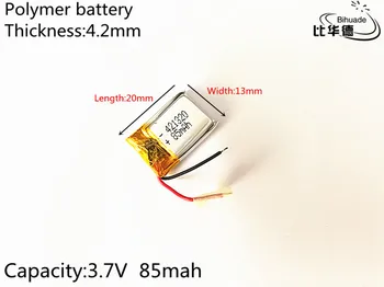 1pcs 3.7V,85mAH,421320 PLIB; polymer lithium ion / Li-ion battery for GPS,mp3,mp4,mp5,dvd,bluetooth,model toy mobile bluetooth
1pcs 3.7V,85mAH,421320 PLIB; polymer lithium ion / Li-ion battery for GPS,mp3,mp4,mp5,dvd,bluetooth,model toy mobile bluetooth