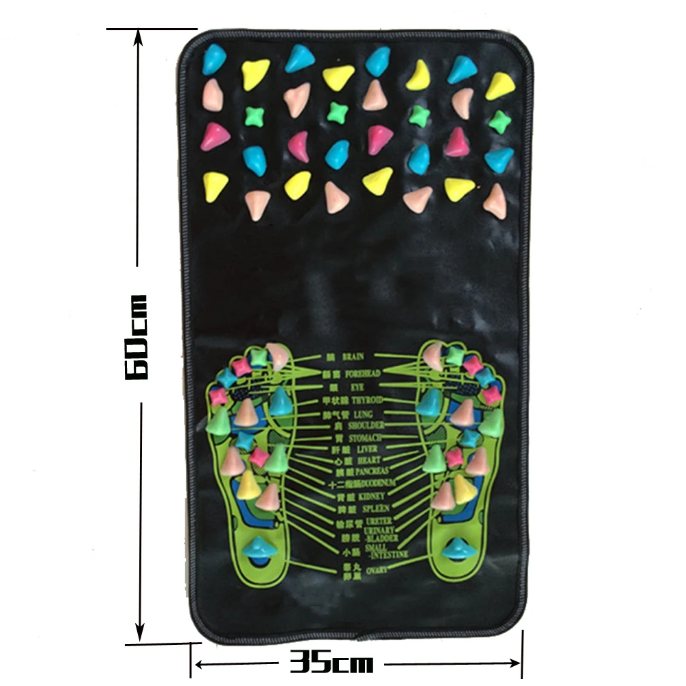 Reflexology Walk Stone Pain Relieve Foot Leg Massager Mat Health Care Acupressure 60CMX35CM
Reflexology Walk Stone Pain Relieve Foot Leg Massager Mat Health Care Acupressure 60CMX35CM