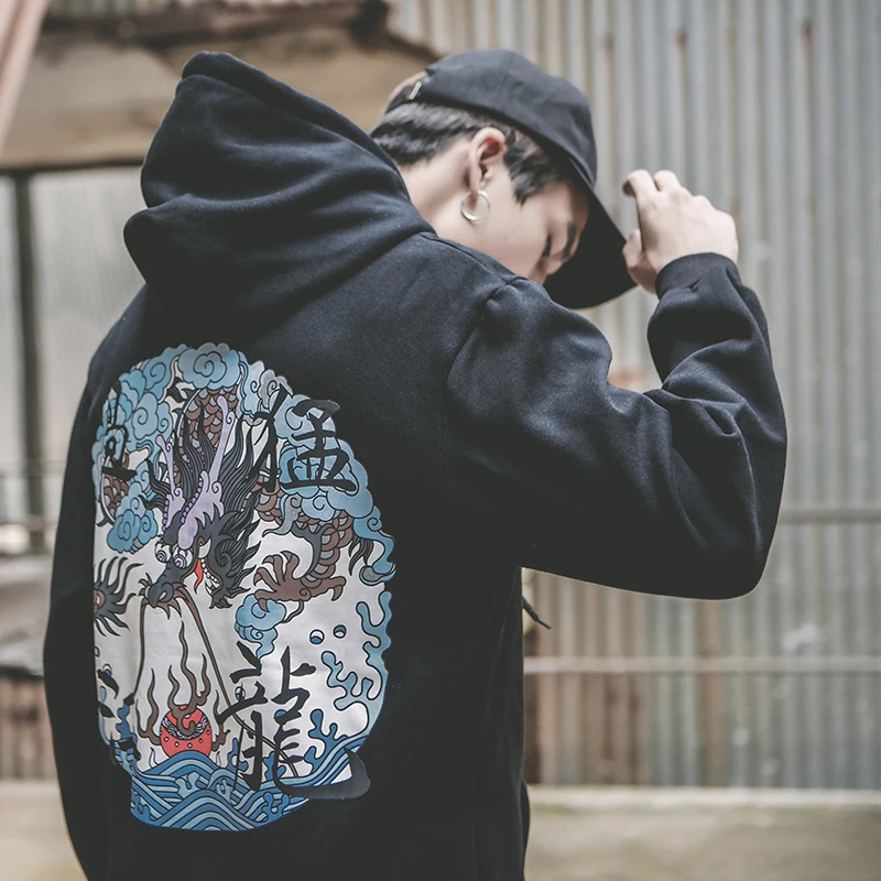 08 SharkPrint sweatshirts for men hoodies men hip hop hoodie W07