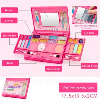 Princess Girls Cosmetics Play Set Palette Vanity With Mirror Washable And Non Toxic Makeup Kit For Kids Children Role Playing
Princess Girls Cosmetics Play Set Palette Vanity With Mirror Washable And Non Toxic Makeup Kit For Kids Children Role Playing