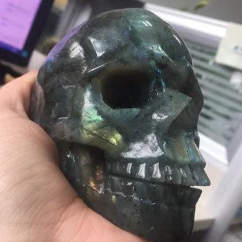 lbsk74---956g Natural Colorful Labradorite Crystal Healing Minerals Carved Rock Crystals Skull Cuarzo Cristal Manualidades
lbsk74---956g Natural Colorful Labradorite Crystal Healing Minerals Carved Rock Crystals Skull Cuarzo Cristal Manualidades
