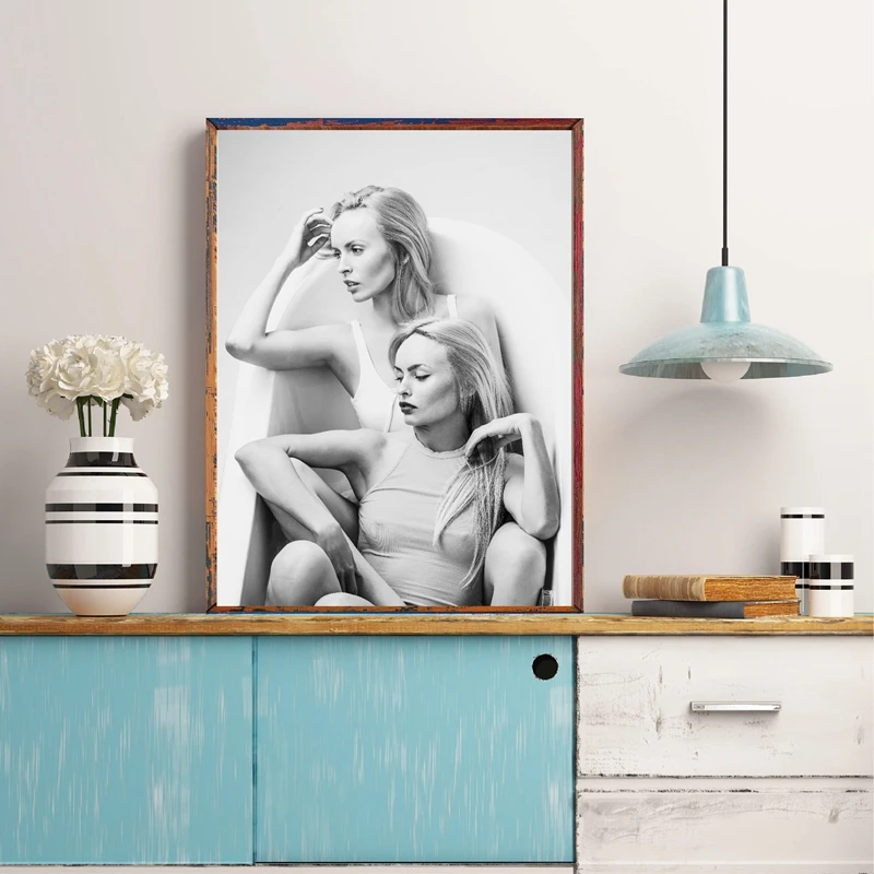 Fashion Black and White Two Girls Posters Print Scandinavian Vogue Photography Canvas Painting Wall Art Picture Home Room Decor 
Fashion Black and White Two Girls Posters Print Scandinavian Vogue Photography Canvas Painting Wall Art Picture Home Room Decor