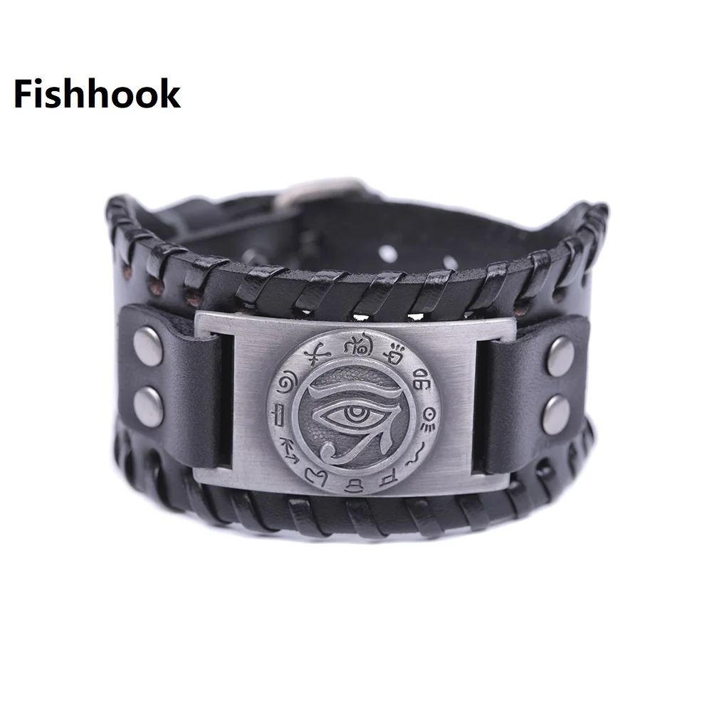 Fishhook Blind Dropshipping Witchcraft Evil Eye Exorcise Evil Spirits and Good Luck to You Men's Black/Brown Leather Bracelet
Fishhook Blind Dropshipping Witchcraft Evil Eye Exorcise Evil Spirits and Good Luck to You Men's Black/Brown Leather Bracelet