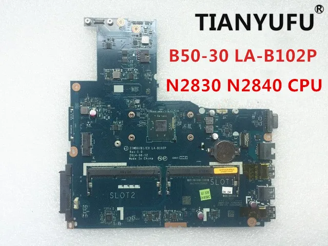 New ZIWB0/B1/E0 LA-B102P laptop motherboard for Lenovo B50-30 Motherboard FOR INTEL N2840 CPU (no fingerprint connector )
New ZIWB0/B1/E0 LA-B102P laptop motherboard for Lenovo B50-30 Motherboard FOR INTEL N2840 CPU (no fingerprint connector )