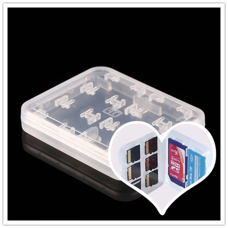 1Pcs New 8 in 1 Plastic Case For Micro SD TF Memory Card Storage Holder Box Protector
1Pcs New 8 in 1 Plastic Case For Micro SD TF Memory Card Storage Holder Box Protector