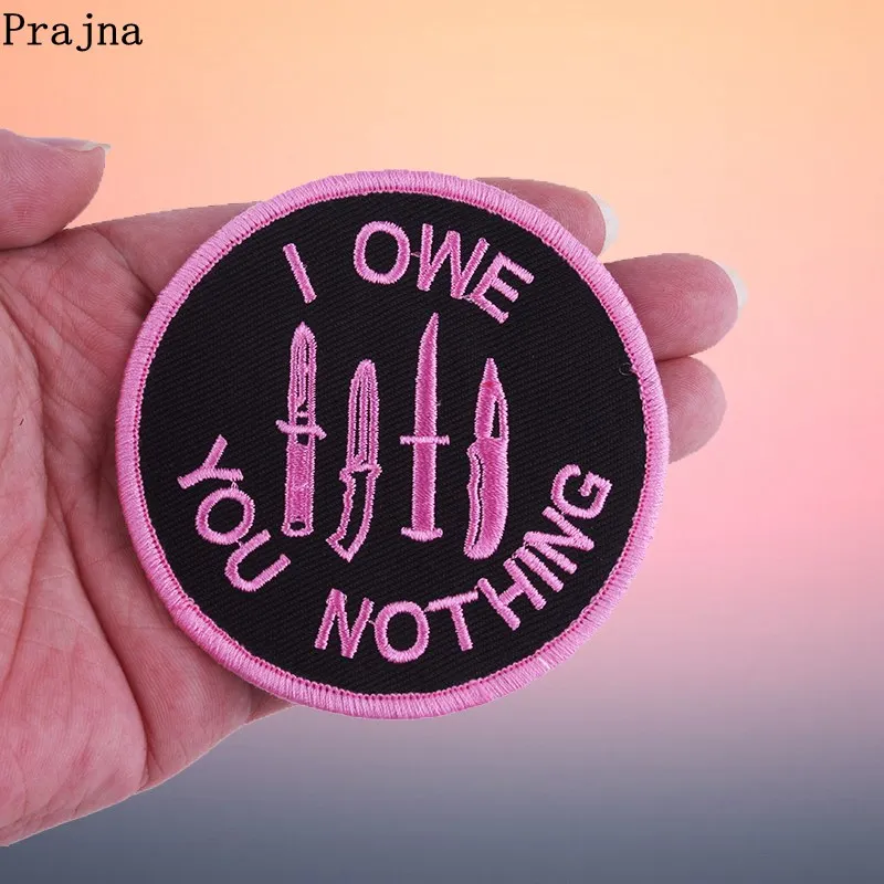 Prajna Military Knife Patch Overlook Punk Badges Round Iron On Embroidery Patches Clothes Stickers Applique For Clothing DIY
Prajna Military Knife Patch Overlook Punk Badges Round Iron On Embroidery Patches Clothes Stickers Applique For Clothing DIY