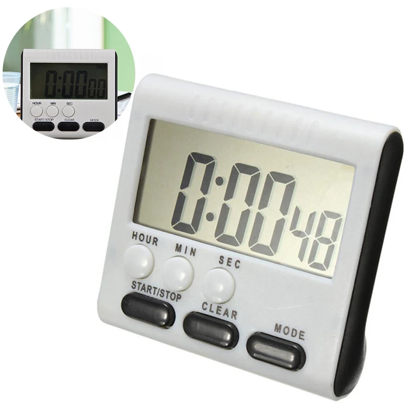 JX-LCLYL LCD Digital Short Timer Kitchen Cooking Timer Count -Down Up Alarm Clock