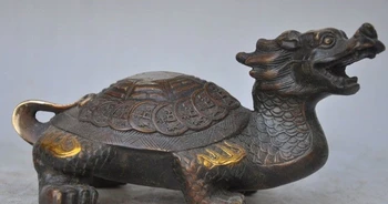 old China fengshui bronze gilt zodiac dragon tortoise Turtle beast animal statue
old China fengshui bronze gilt zodiac dragon tortoise Turtle beast animal statue