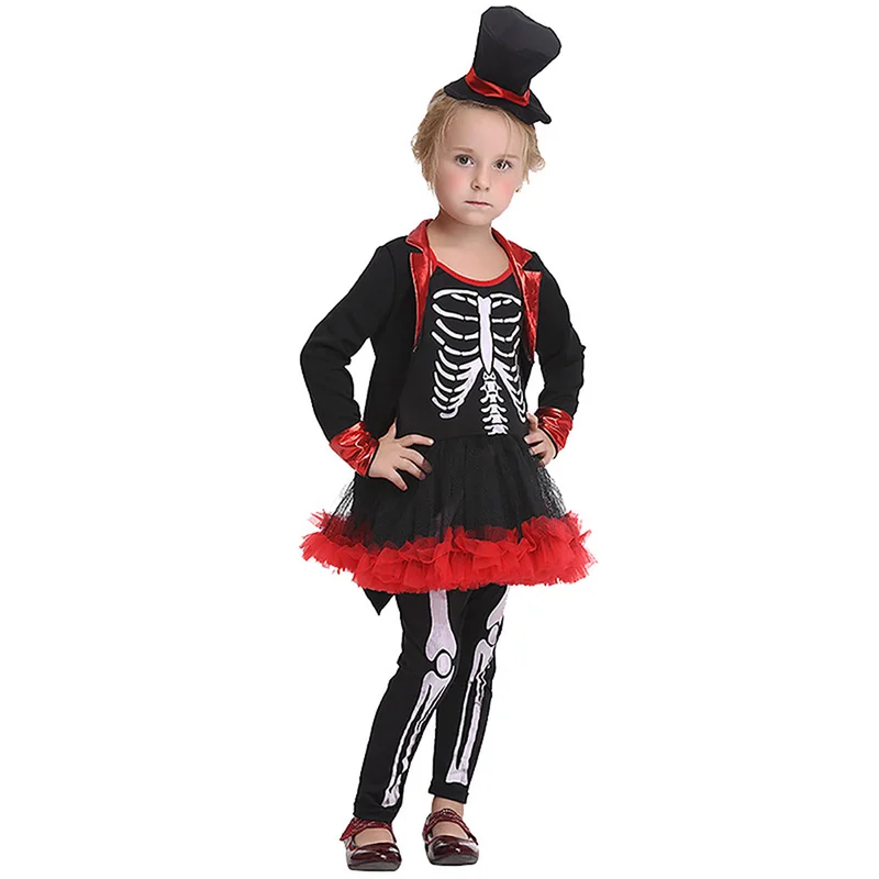 Skull Print Dress Clothes Halloween Costume for Kids Children Children Cosplay Costume Party Role Playing Pirate Performance Set
Skull Print Dress Clothes Halloween Costume for Kids Children Children Cosplay Costume Party Role Playing Pirate Performance Set