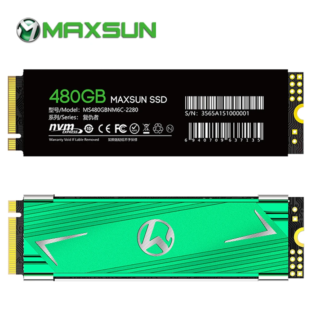MAXSUN m2 ssd 480gb ssd m2 3D NAND Flash 1600MB/s SMI 2263XT PCIe3.0 x4 nvme ssd M.2 2280 three warranty time for laptop desktop
MAXSUN m2 ssd 480gb ssd m2 3D NAND Flash 1600MB/s SMI 2263XT PCIe3.0 x4 nvme ssd M.2 2280 three warranty time for laptop desktop