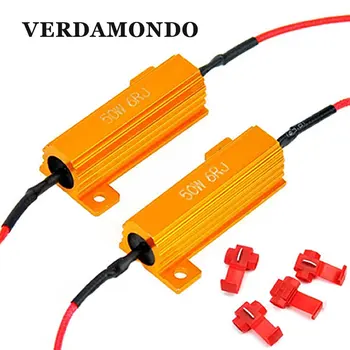 2 x 50W 6 Ohm Load Resistor Edcoder Car LED DRL Fog Brake Turn Singal For Fix LED Bulb Error Flashing Blinker Fast Hyper Flash
2 x 50W 6 Ohm Load Resistor Edcoder Car LED DRL Fog Brake Turn Singal For Fix LED Bulb Error Flashing Blinker Fast Hyper Flash