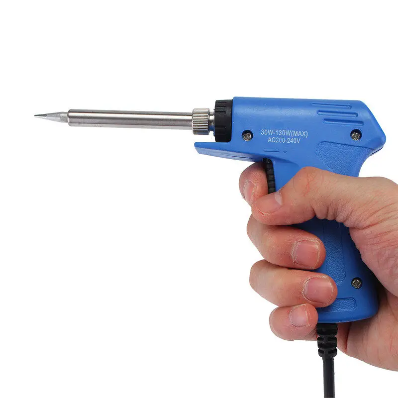 High Quality 220V 30W-130W Professional Stainless Dual Power Quick Heat-Up Adjustable Welding Electric Soldering Iron Gun
High Quality 220V 30W-130W Professional Stainless Dual Power Quick Heat-Up Adjustable Welding Electric Soldering Iron Gun