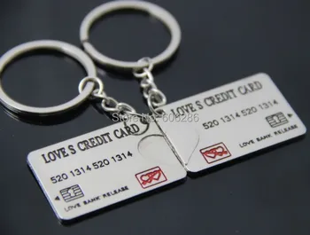 Wholesale 200pcs(100pairs)/LOT credit card Couple Key Chain Key ring keychain for wedding souvenirs
Wholesale 200pcs(100pairs)/LOT credit card Couple Key Chain Key ring keychain for wedding souvenirs