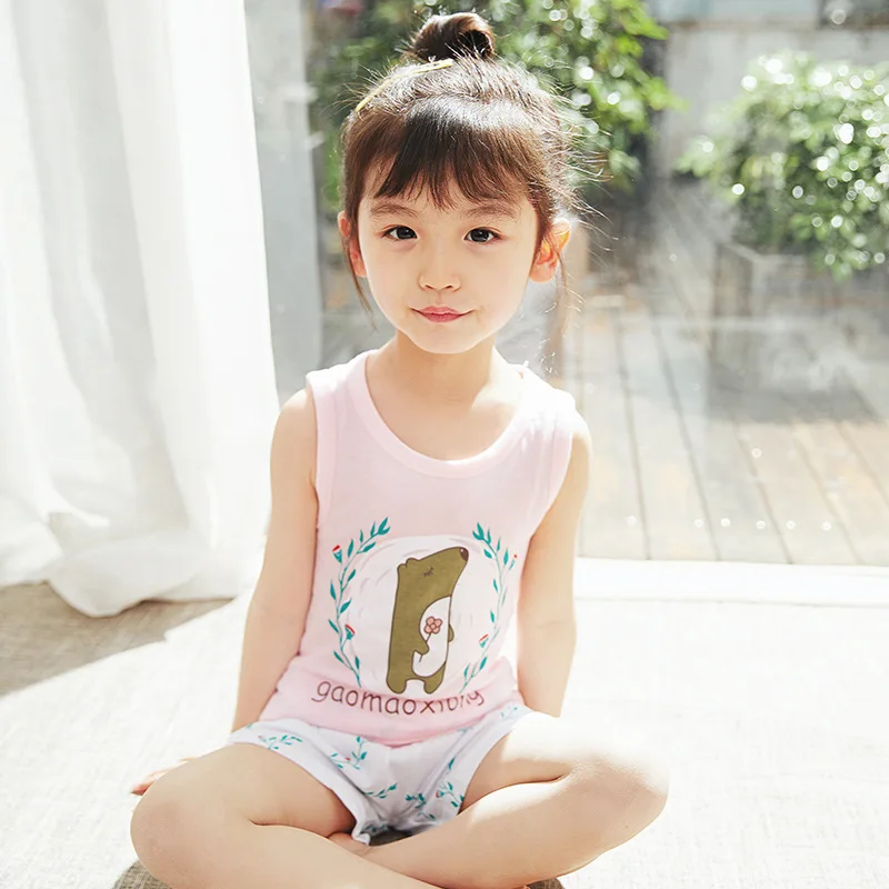 SAILEROAD Summer Cute Cartoon Bear Pajamas Sets New Fashion Pyjamas for Girls Pijama Infantil kids Baby Girls Vest Clothing Set
SAILEROAD Summer Cute Cartoon Bear Pajamas Sets New Fashion Pyjamas for Girls Pijama Infantil kids Baby Girls Vest Clothing Set