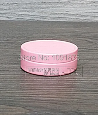 Фото Упаковка для свечи 10 г розового цвета алюминиевая банки бальзама кремовой