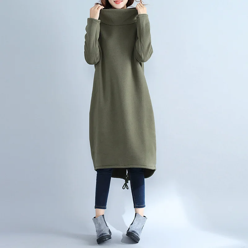 Johnature Women Casual Pullover Turtleneck Sweatshirt 2019 Fall Winter New Solid Color Long Sleeve Thicken Warm Women Sweatshirt
Johnature Women Casual Pullover Turtleneck Sweatshirt 2019 Fall Winter New Solid Color Long Sleeve Thicken Warm Women Sweatshirt