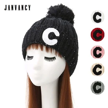 Fall and Winter Shiny sequin Furry pompom Knitted Beanies for Women Vogue Thick Plush Warm Hat Letter Cap Glitter Red Pink Ski
Fall and Winter Shiny sequin Furry pompom Knitted Beanies for Women Vogue Thick Plush Warm Hat Letter Cap Glitter Red Pink Ski